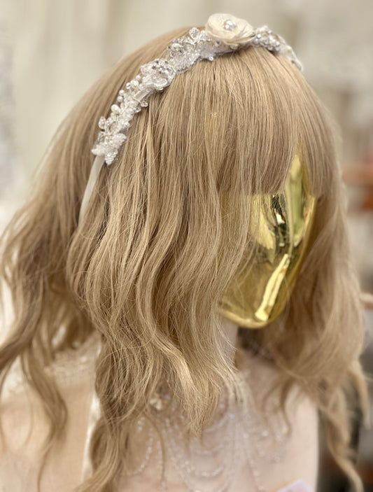 Girls Pearl/ Rhinestone Headwrap