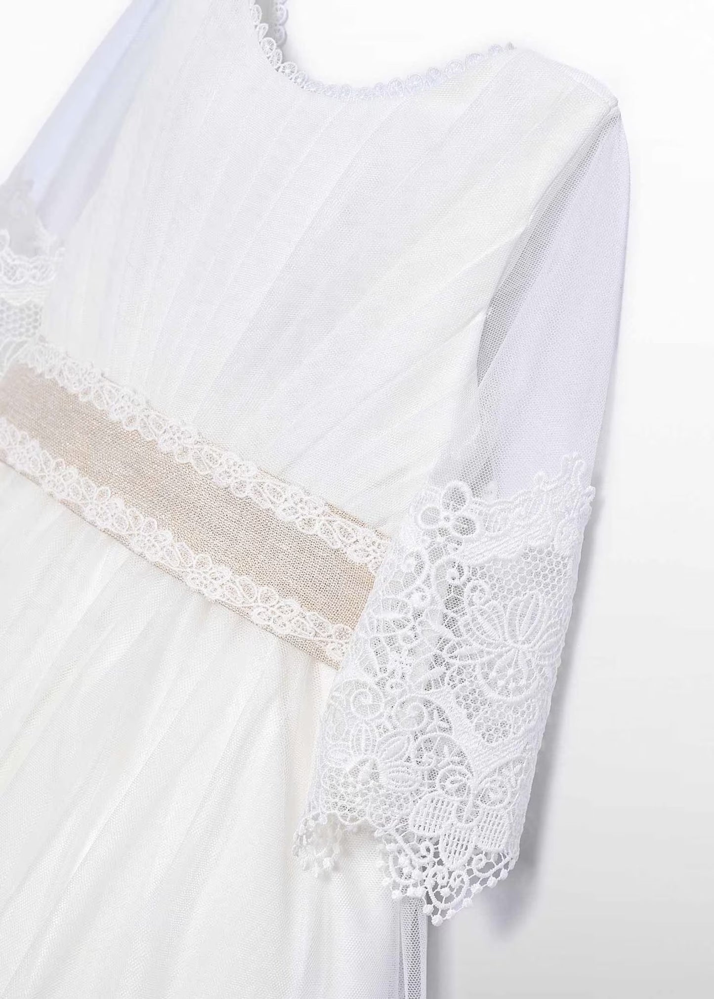 Abel & Lula Girl Embroidered Tulle Dress