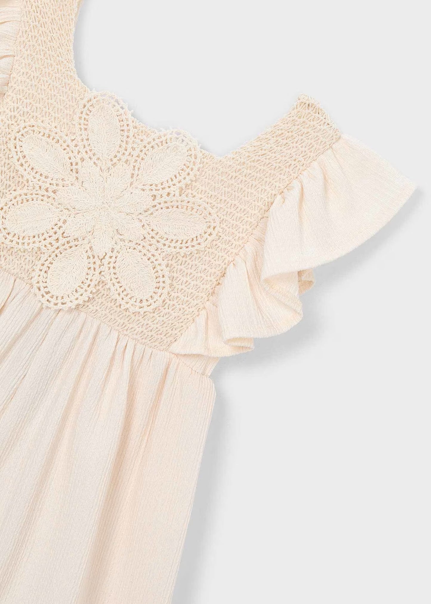 Mayoral Girl Knit Crochet Romper