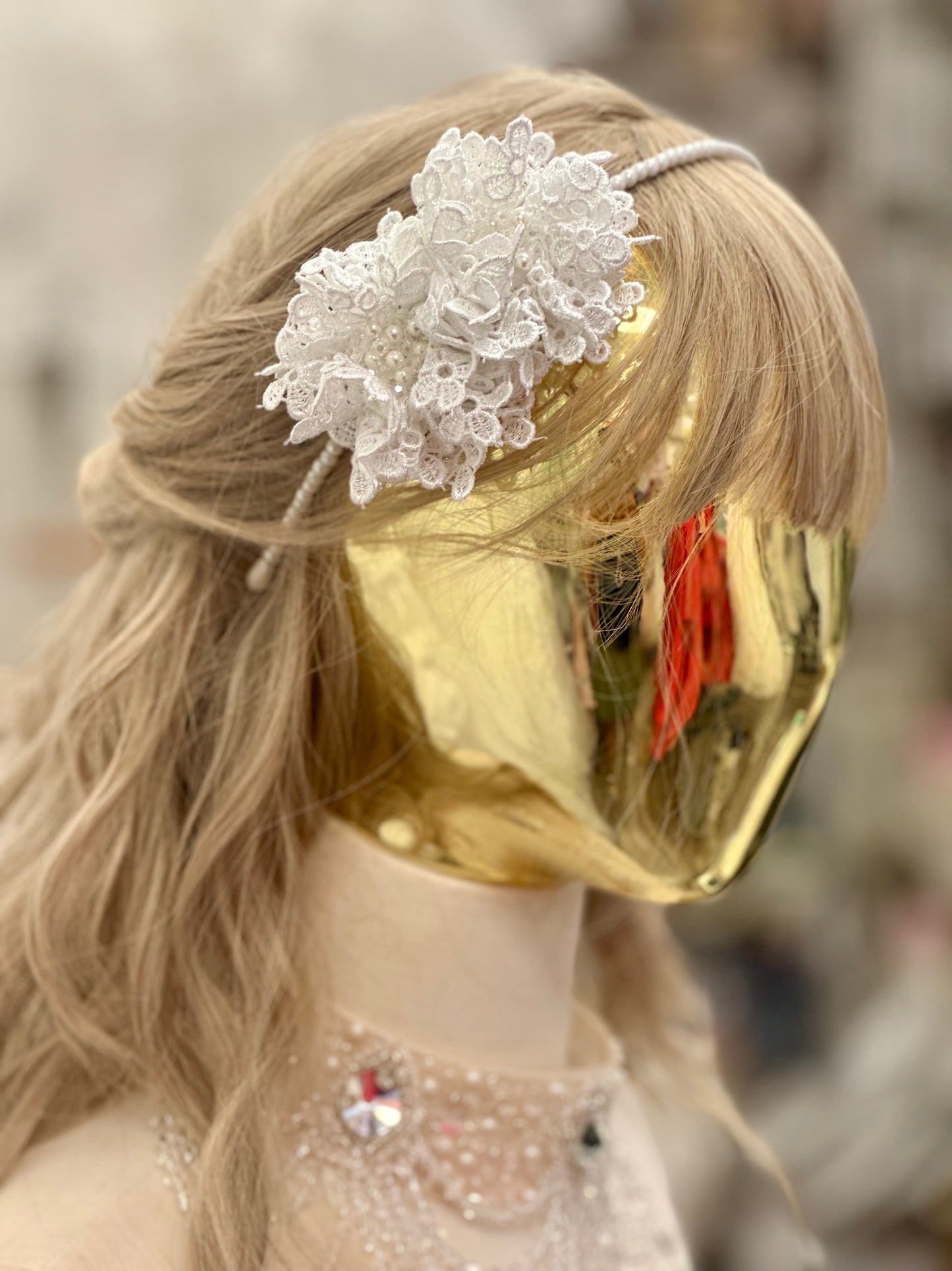 The Verity Lace Flower Headband