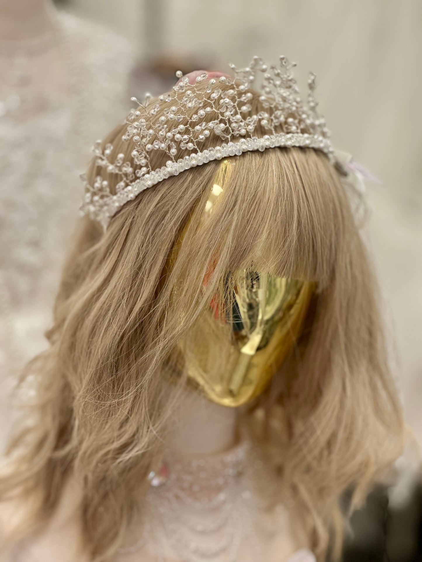 The Love & Faith Freshwater Pearl Crown Headband