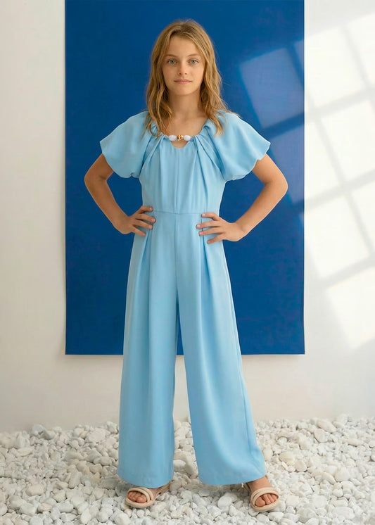 Abel & Lula Girl Crepe Jumpsuit
