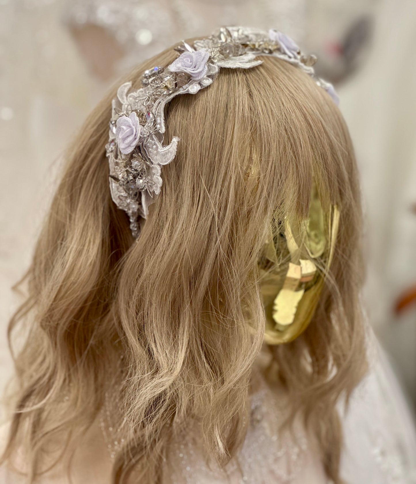 Girls Crystal Metal Star Headband
