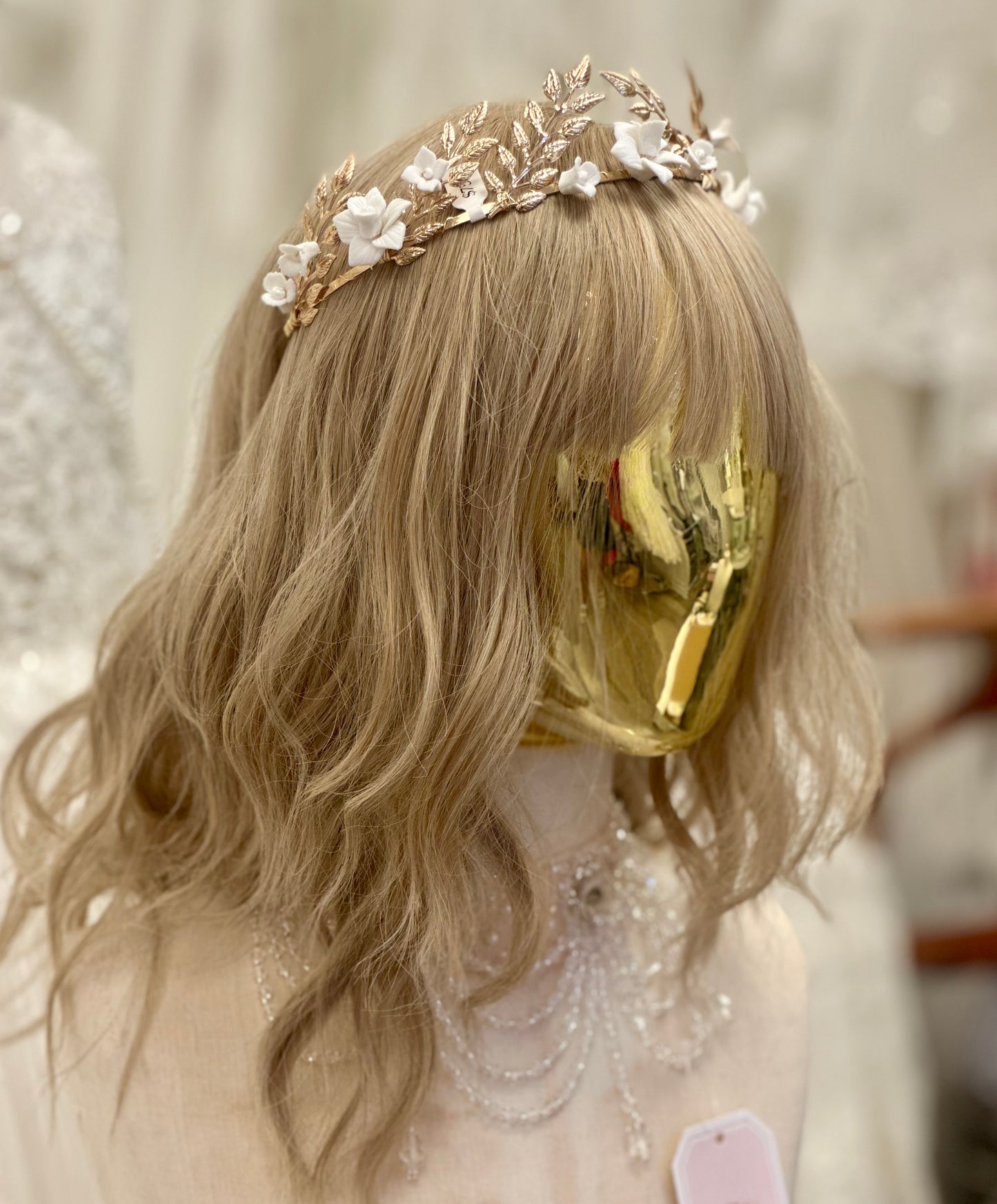 Gold Leaf Floral Headband