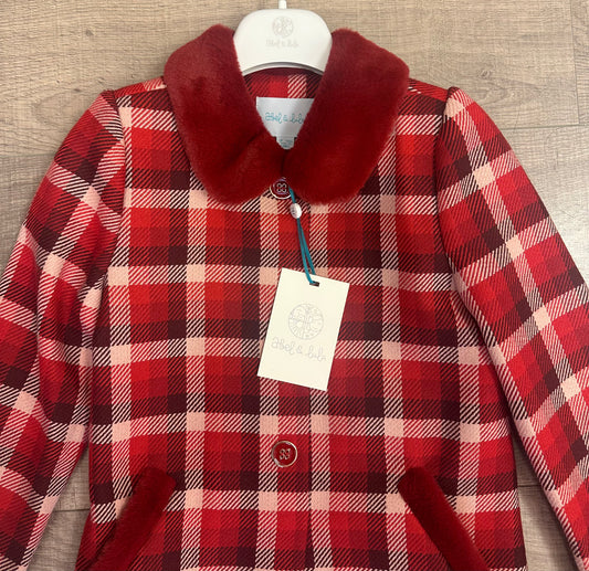 Abel & Lula Plaid Coat
