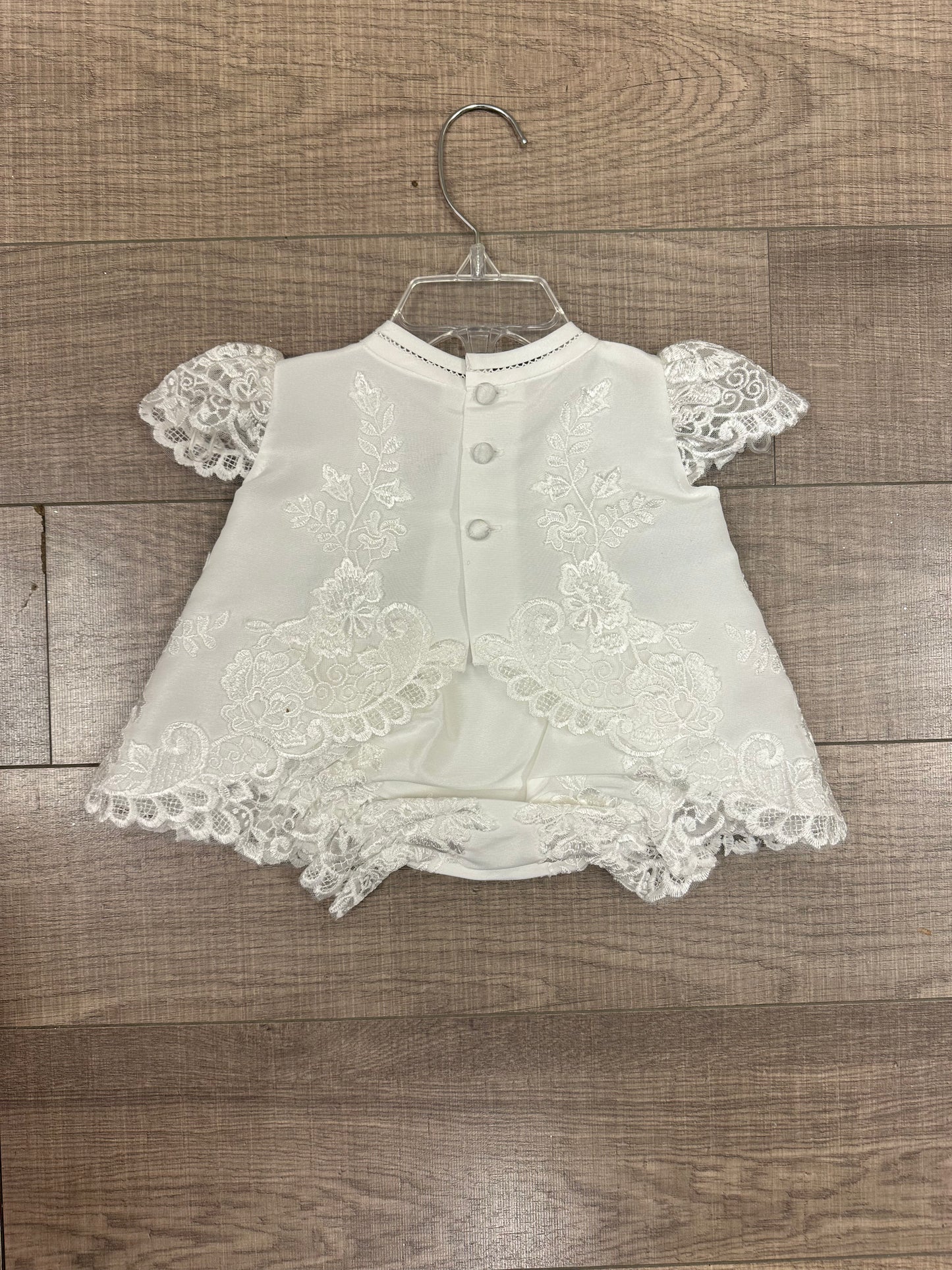 Infant Dress w/Lace Bodice/Hemline