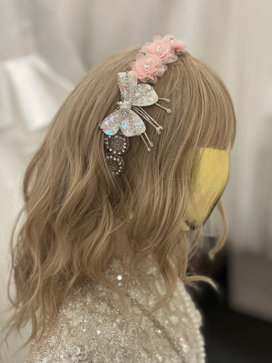 Floral Headpiece w/Butterfly