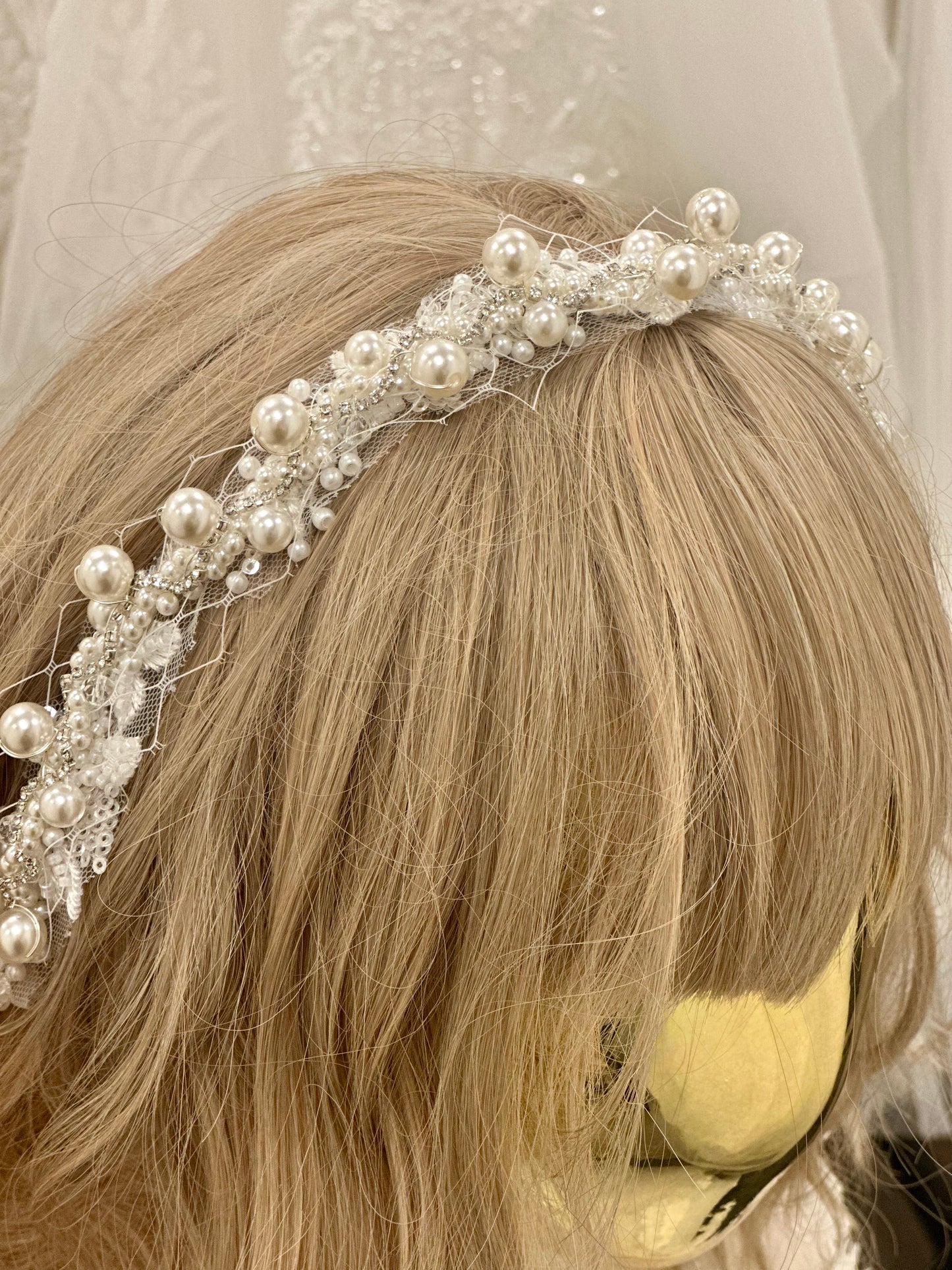 Pearl Cluster Hair Piece