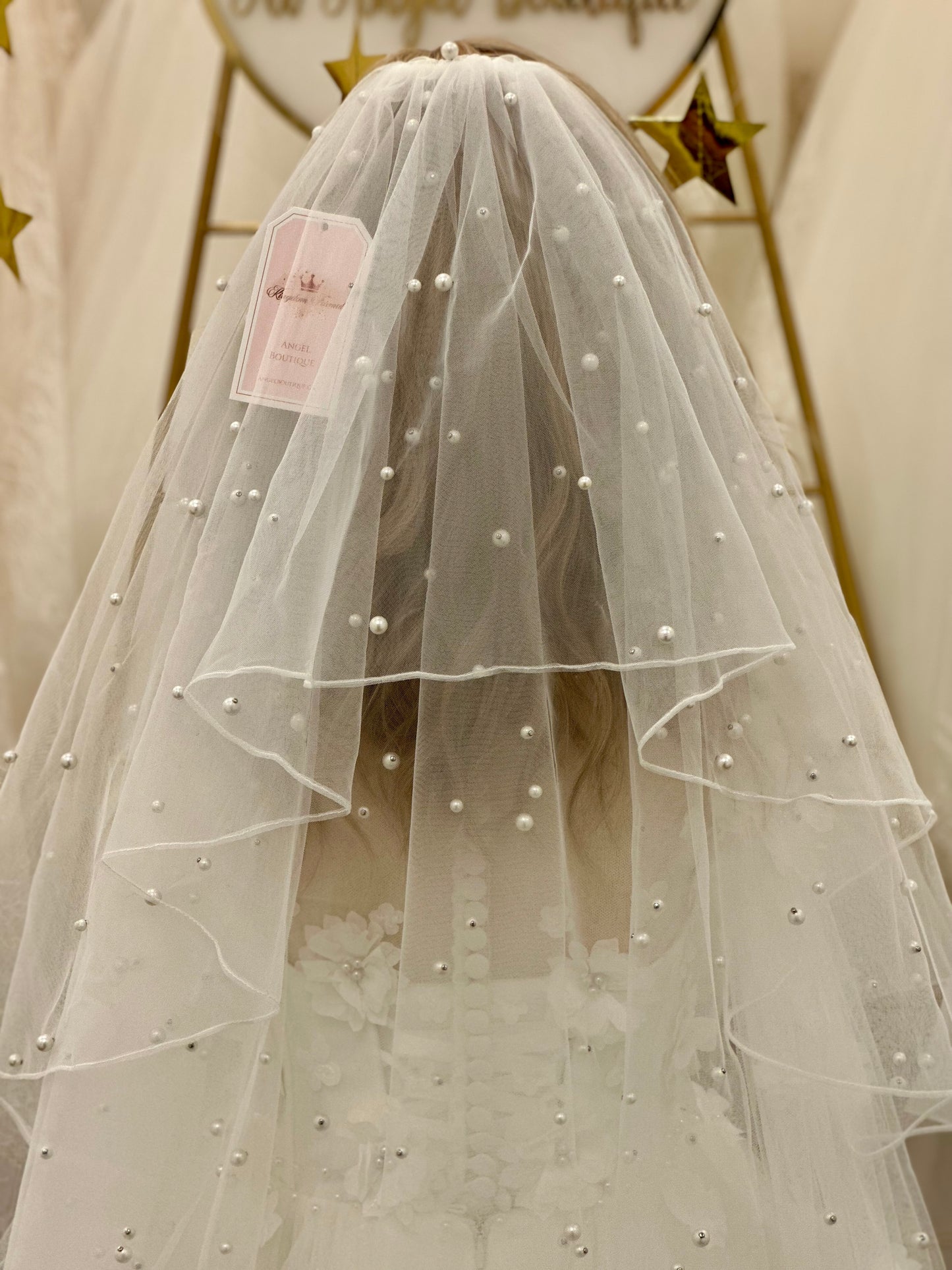 25" Veil with Pearls