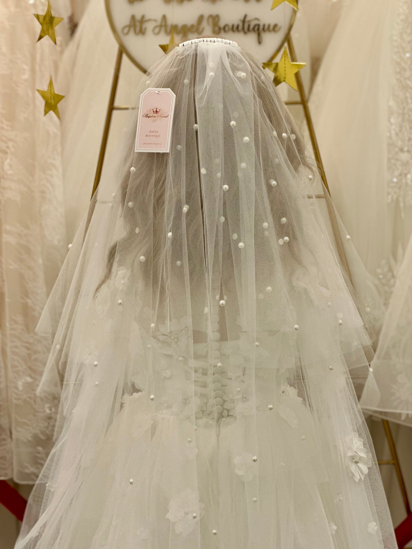 28" Veil with Pearls