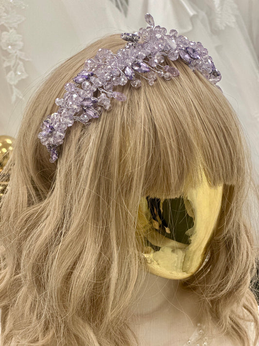 Lilac Crystal Headband