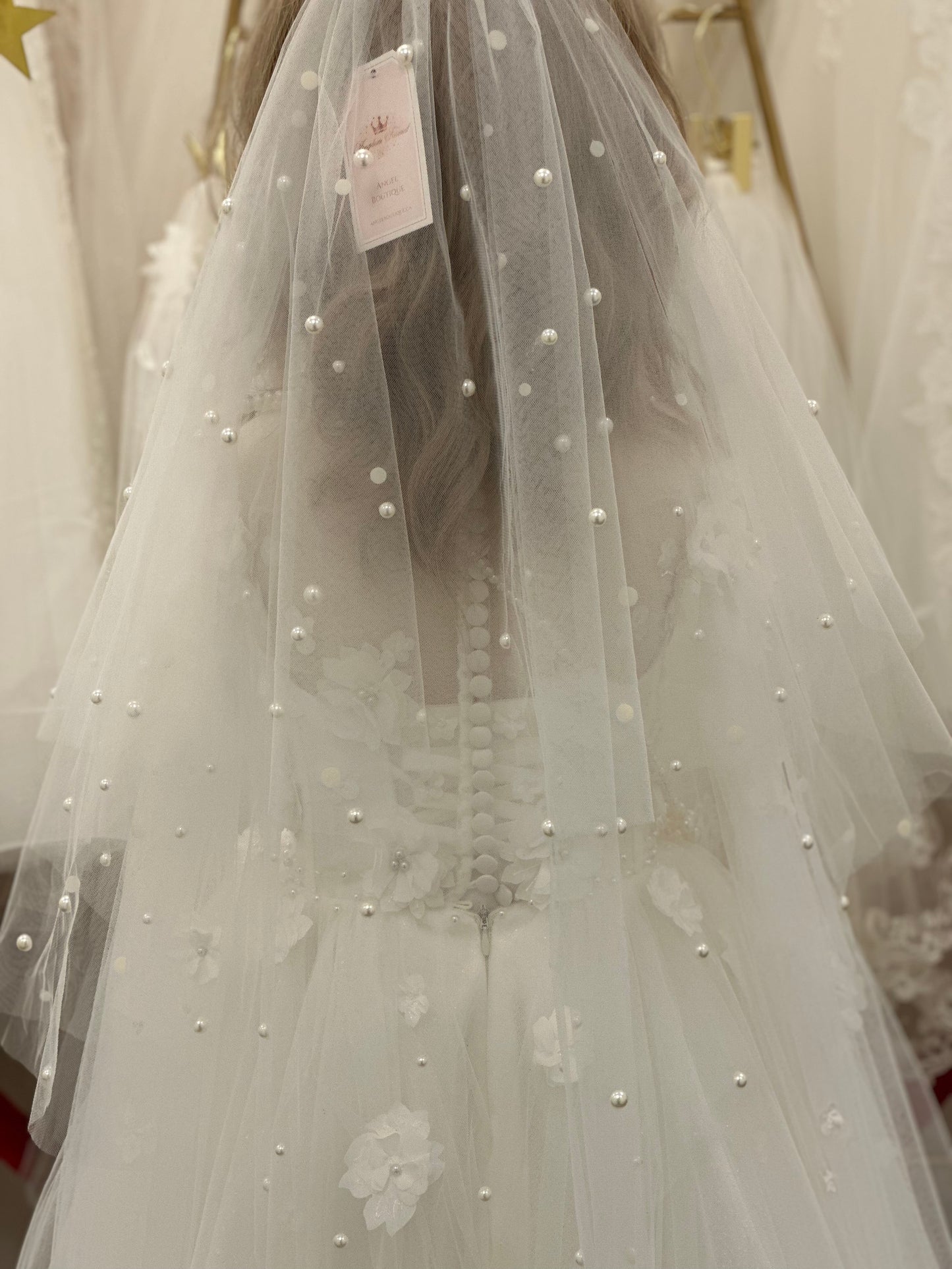 28" Veil with Pearls