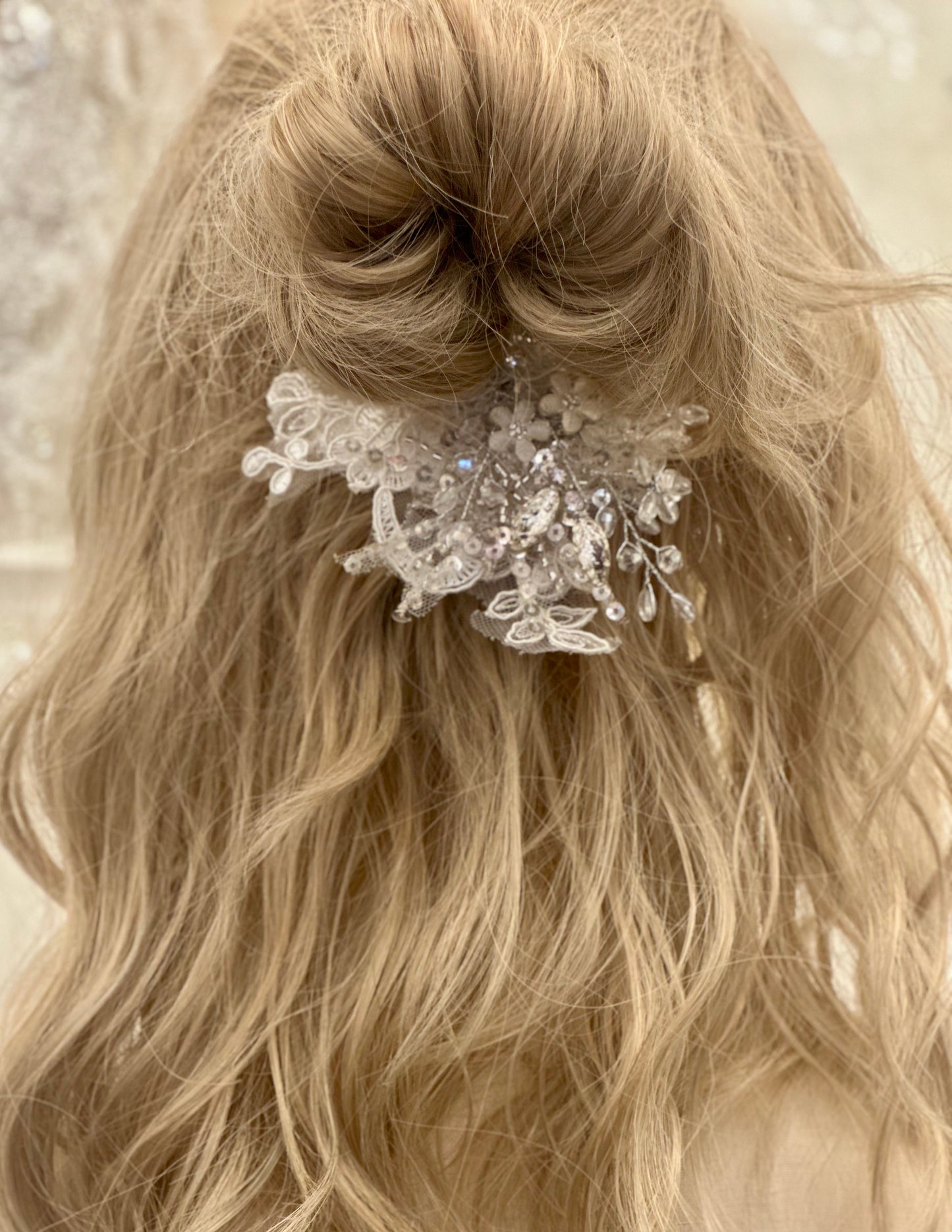Girls Rhinestone Floral Comb