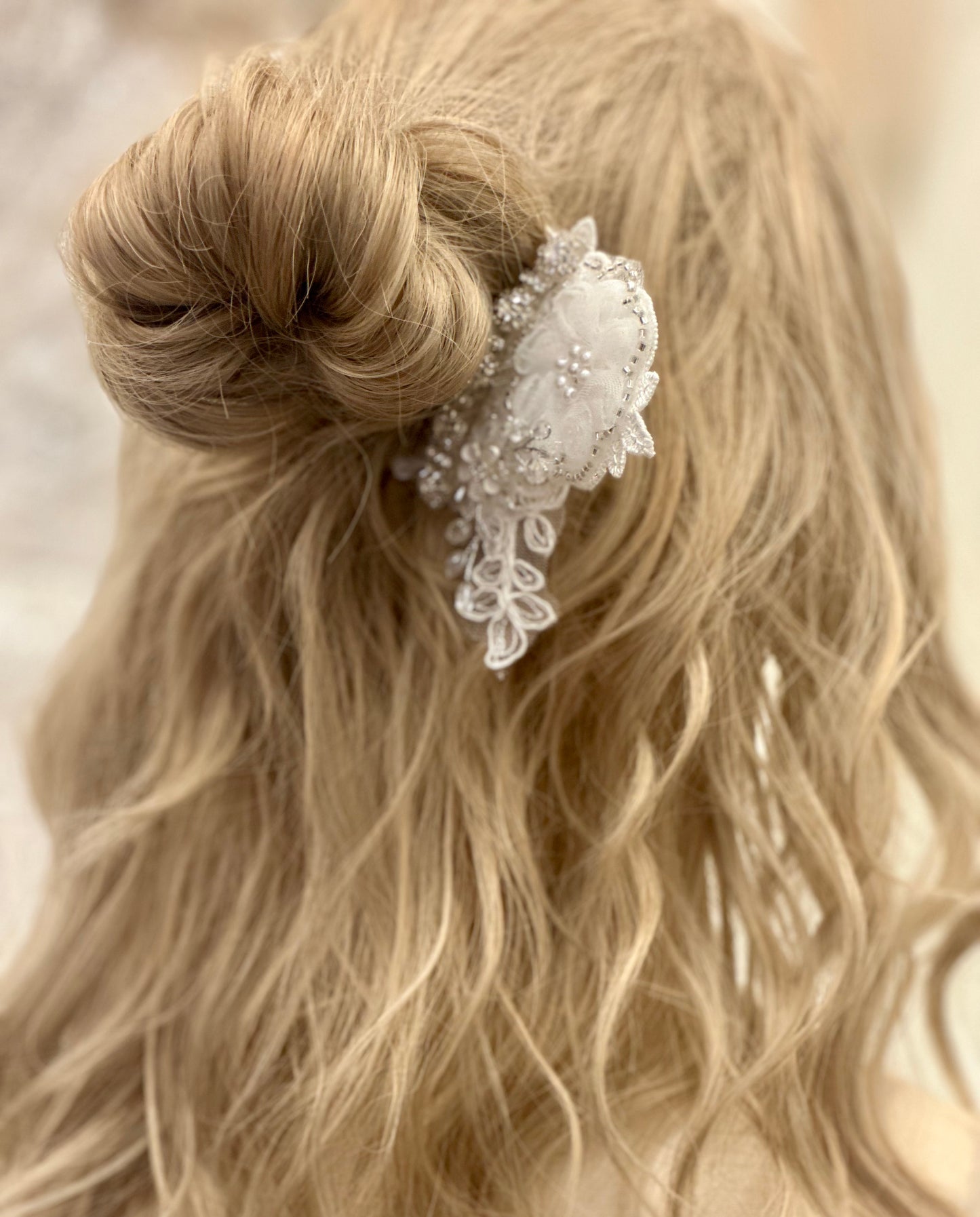 Girls Rhinestone Floral Comb