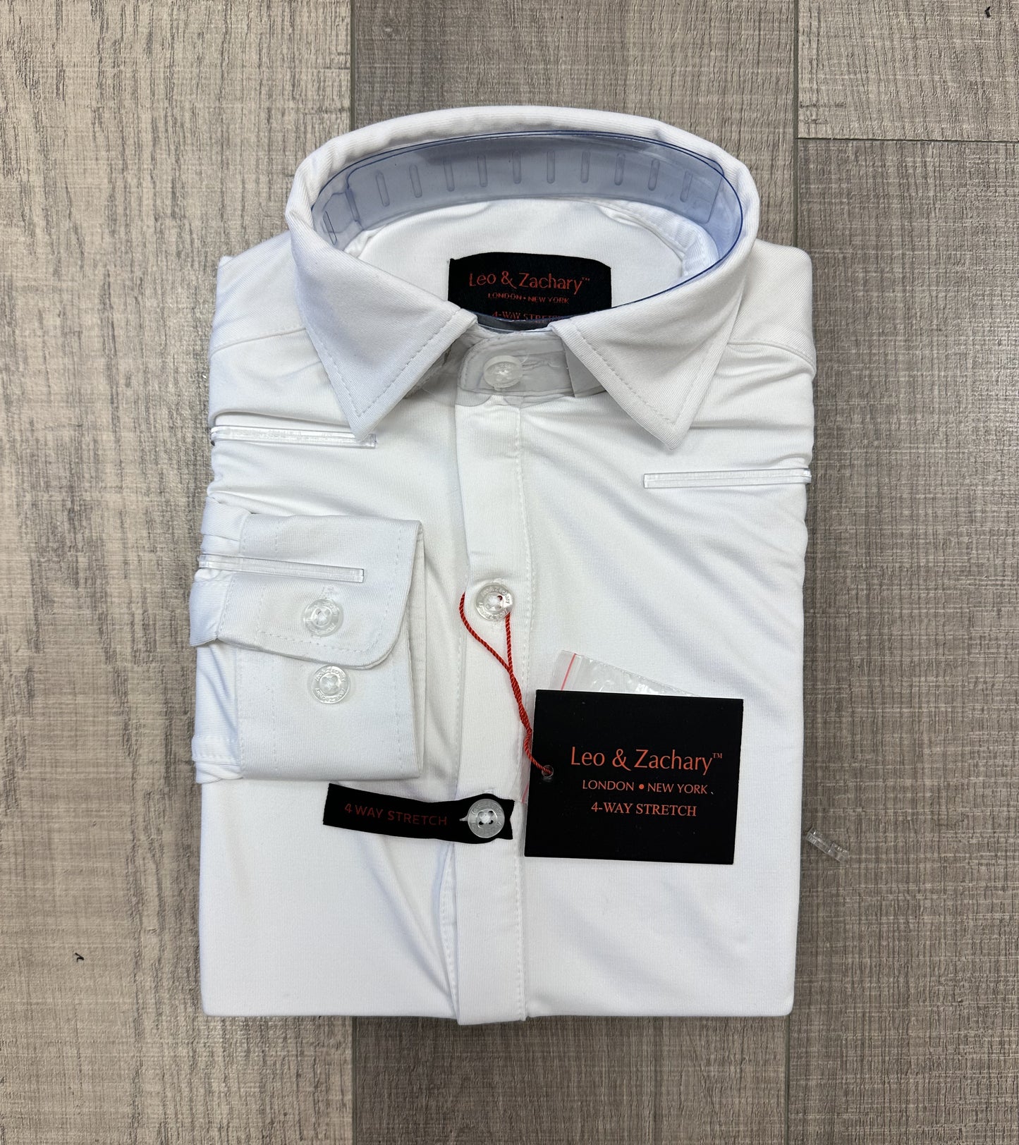 Leo & Zachary White Stretch Dress Shirt