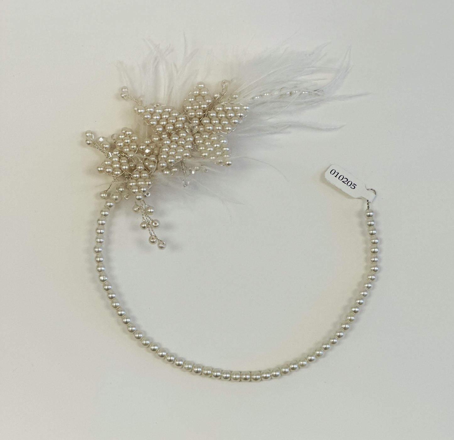 ST Pearl Hairpiece w/Feathers