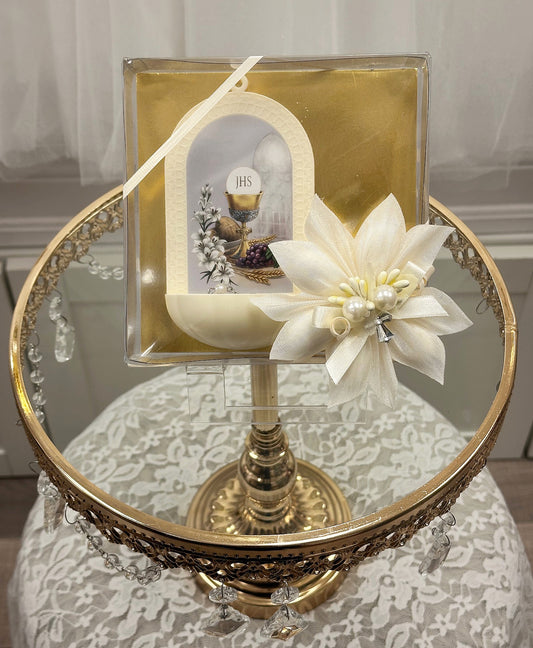 First Communion Font w/Rosary
