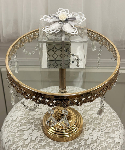 My First Communion Square Box w/Rosary