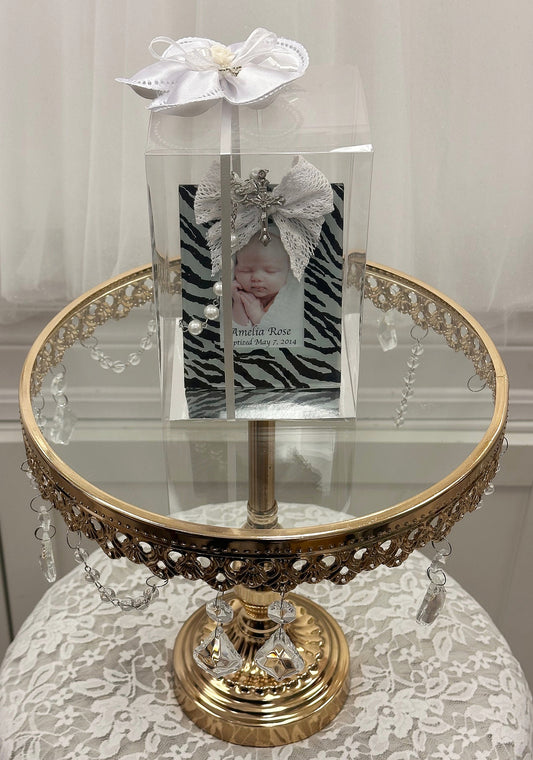 2x3 Zebra Glass Frame w/Decade Rosary