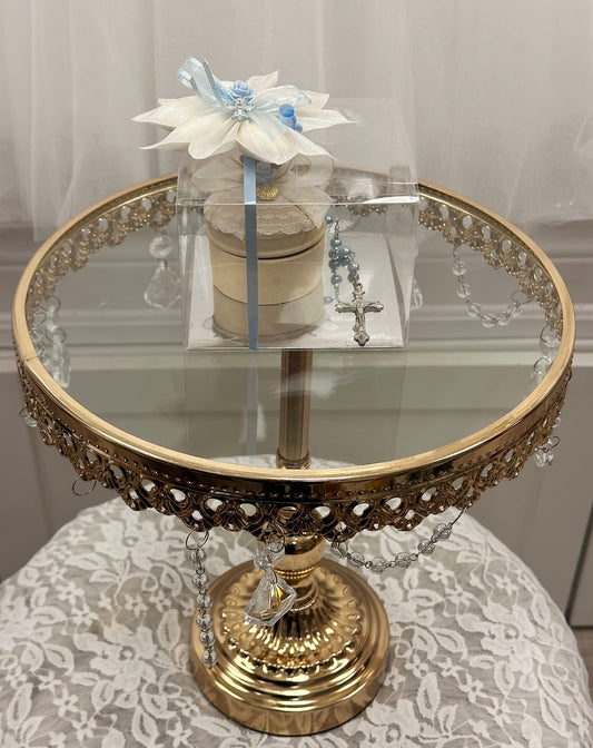 Trinket Box w/Blue Baptism Rosary