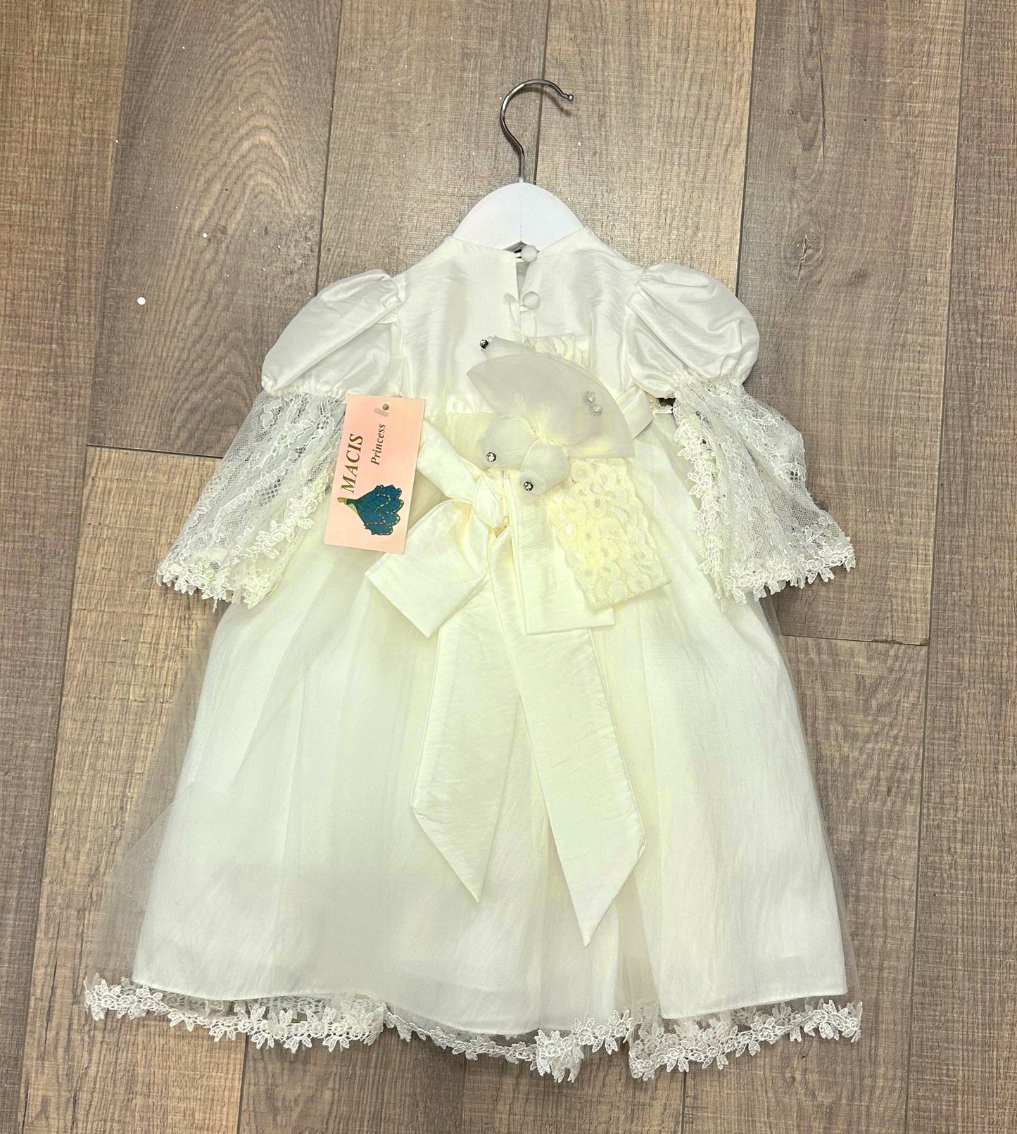 Macis Princess Baptism Dress & Headband