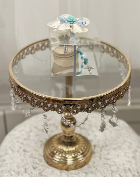 Trinket Box w/Blue G.Angel Rosary