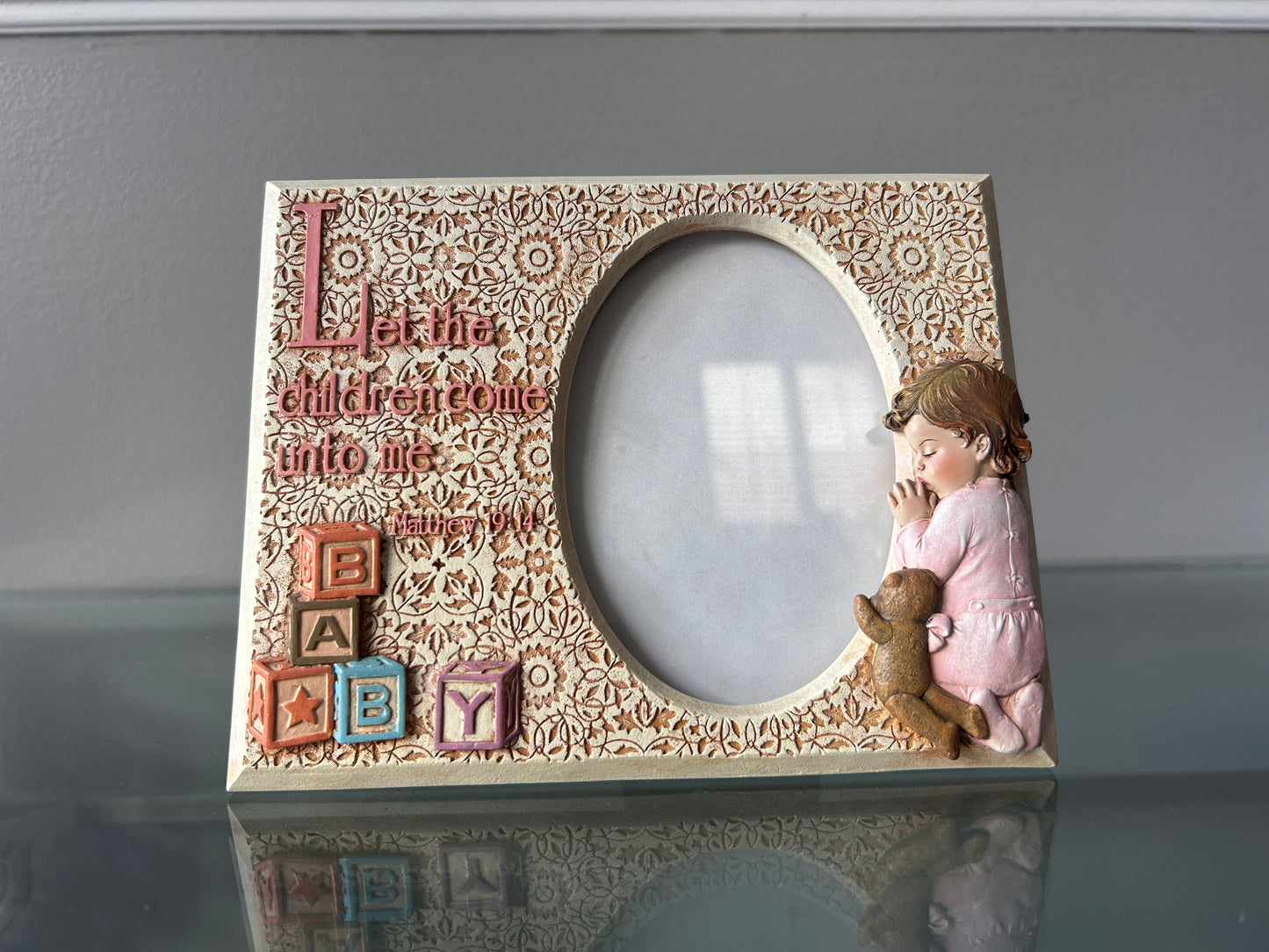 3.5 x 5" Girl Baptism Frame