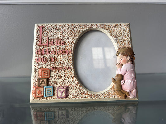 3.5 x 5" Girl Baptism Frame