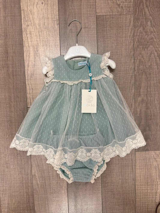 Abel & Lula Tulle Plumeti Dress