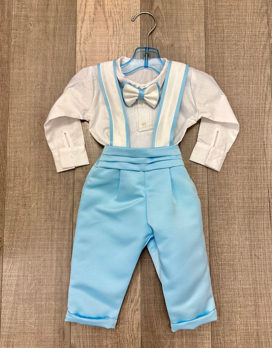 Infant 4pc Satin Pants Set