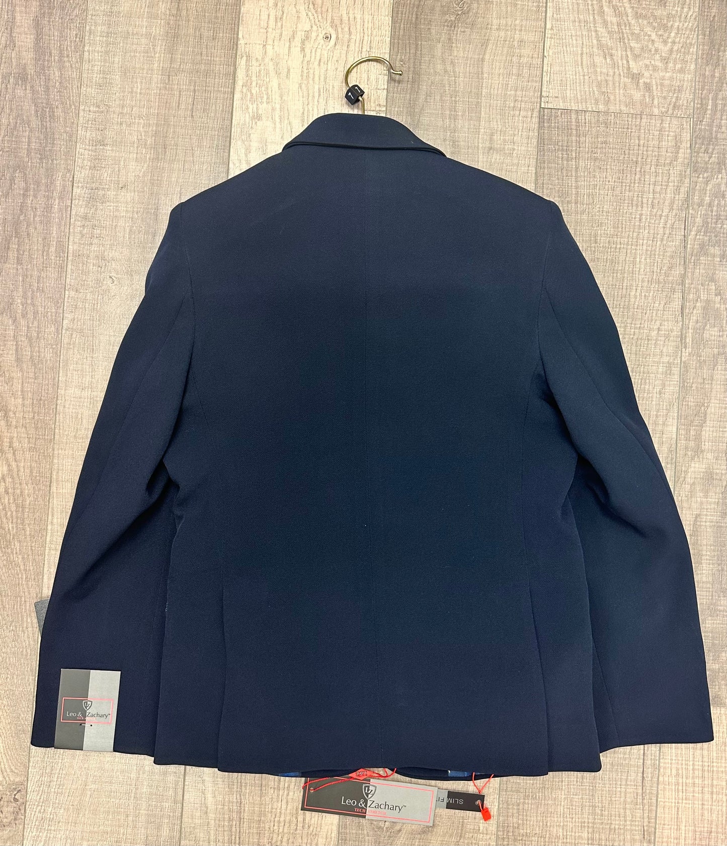 Leo & Zachary Navy 4 Way Stretch Blazer/Pant Set