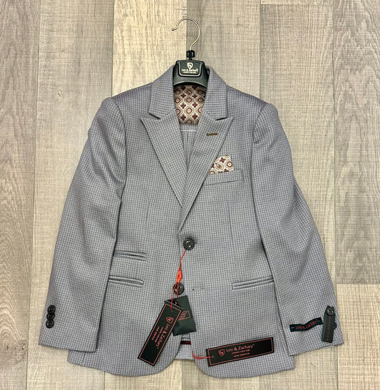 Leo & Zachary Colored Checks Blazer/Pant Set