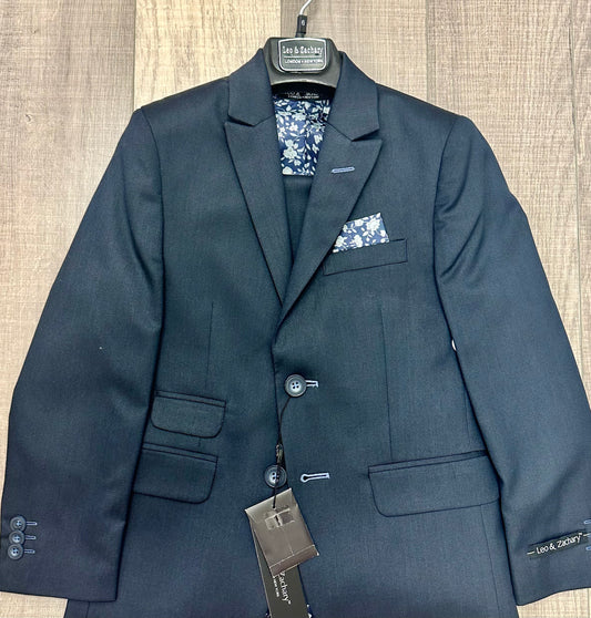 Leo & Zachary Midnight Texture Blazer/Pant Set