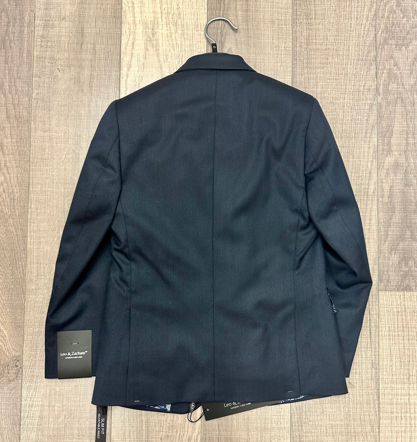 Leo & Zachary Midnight Texture Blazer/Pant Set