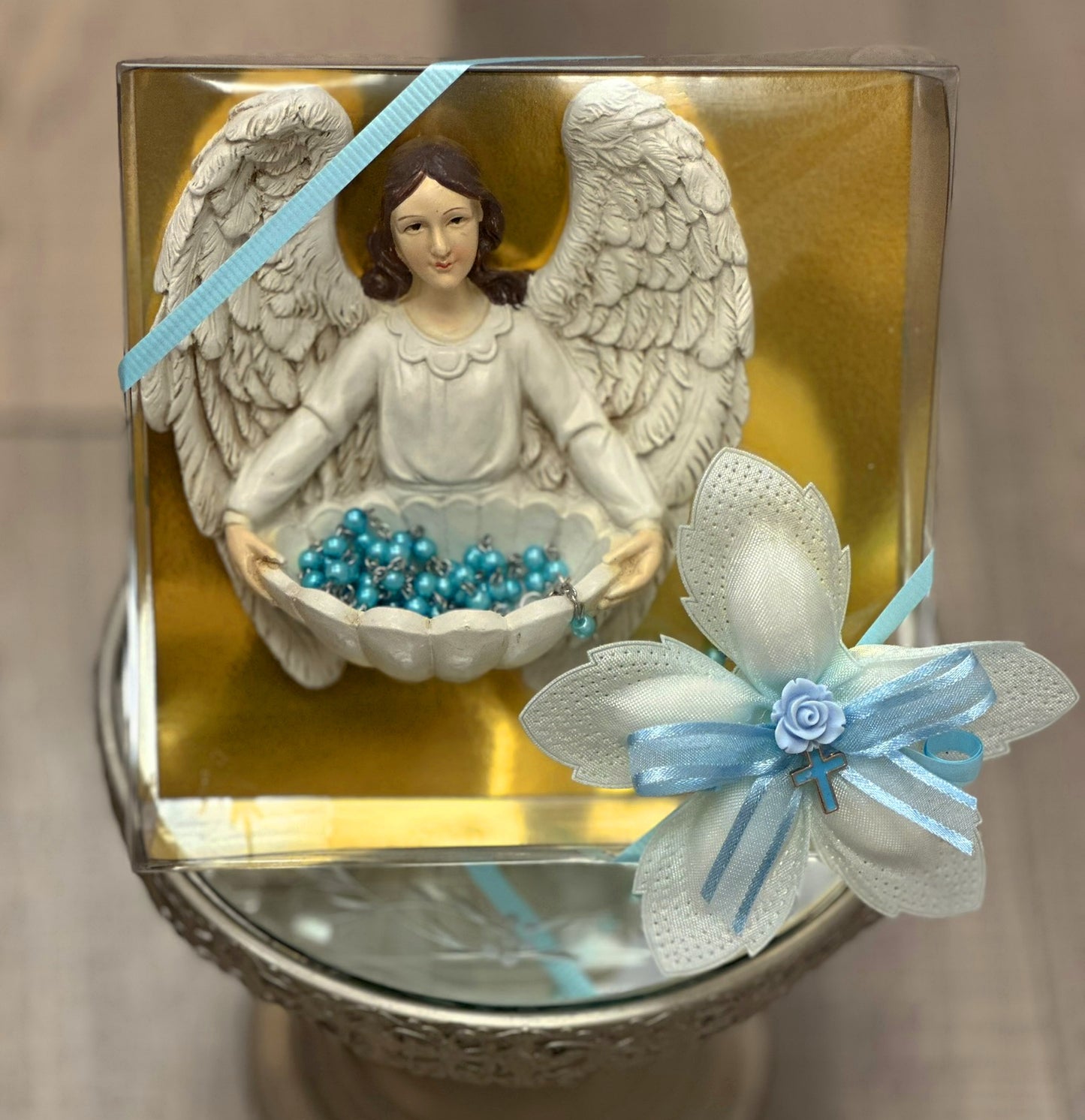 Guardian Angel Wing with Rosary