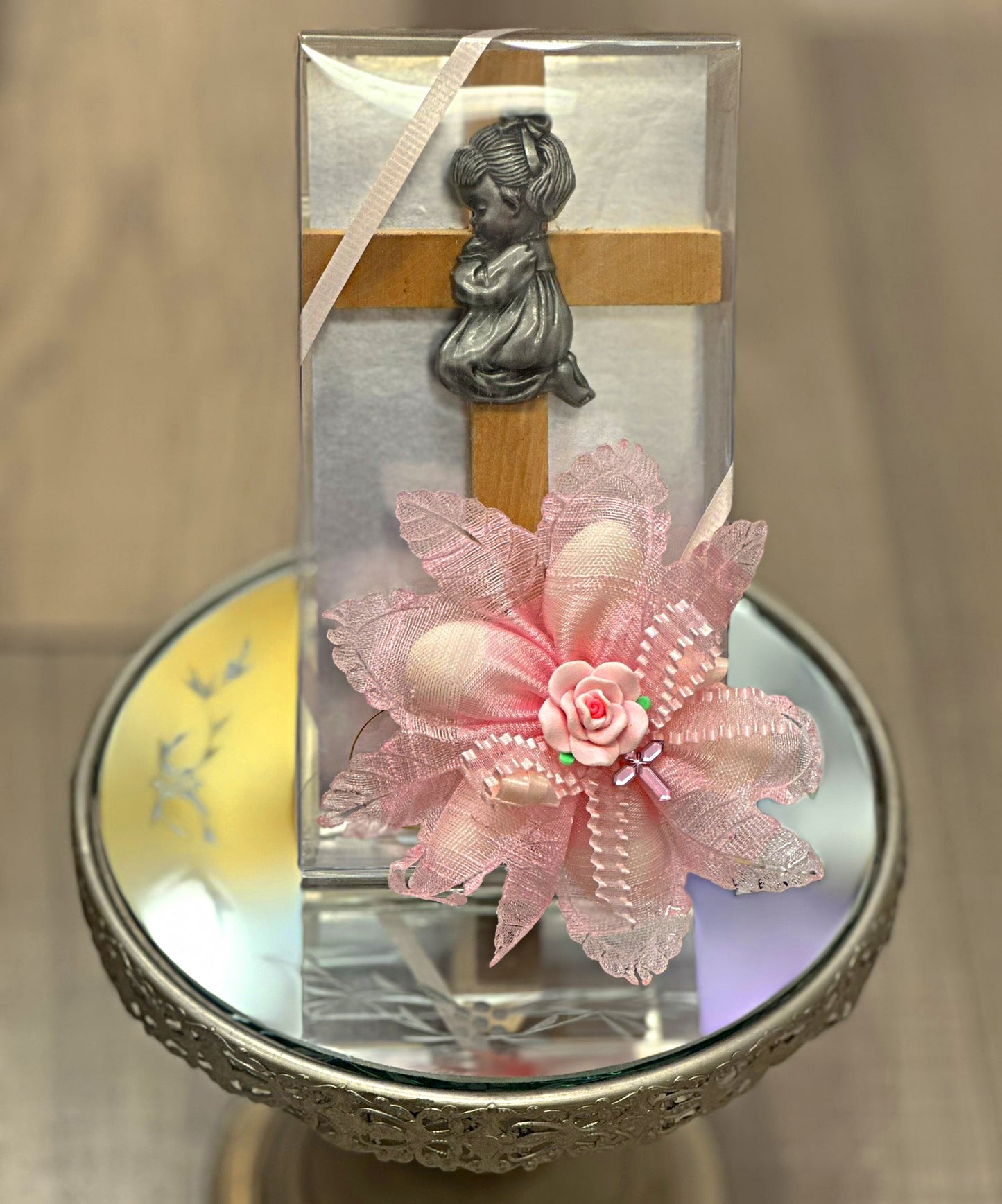 Wood Baby Girl Cross