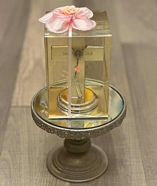 Baptism Cross with Decade Rosary