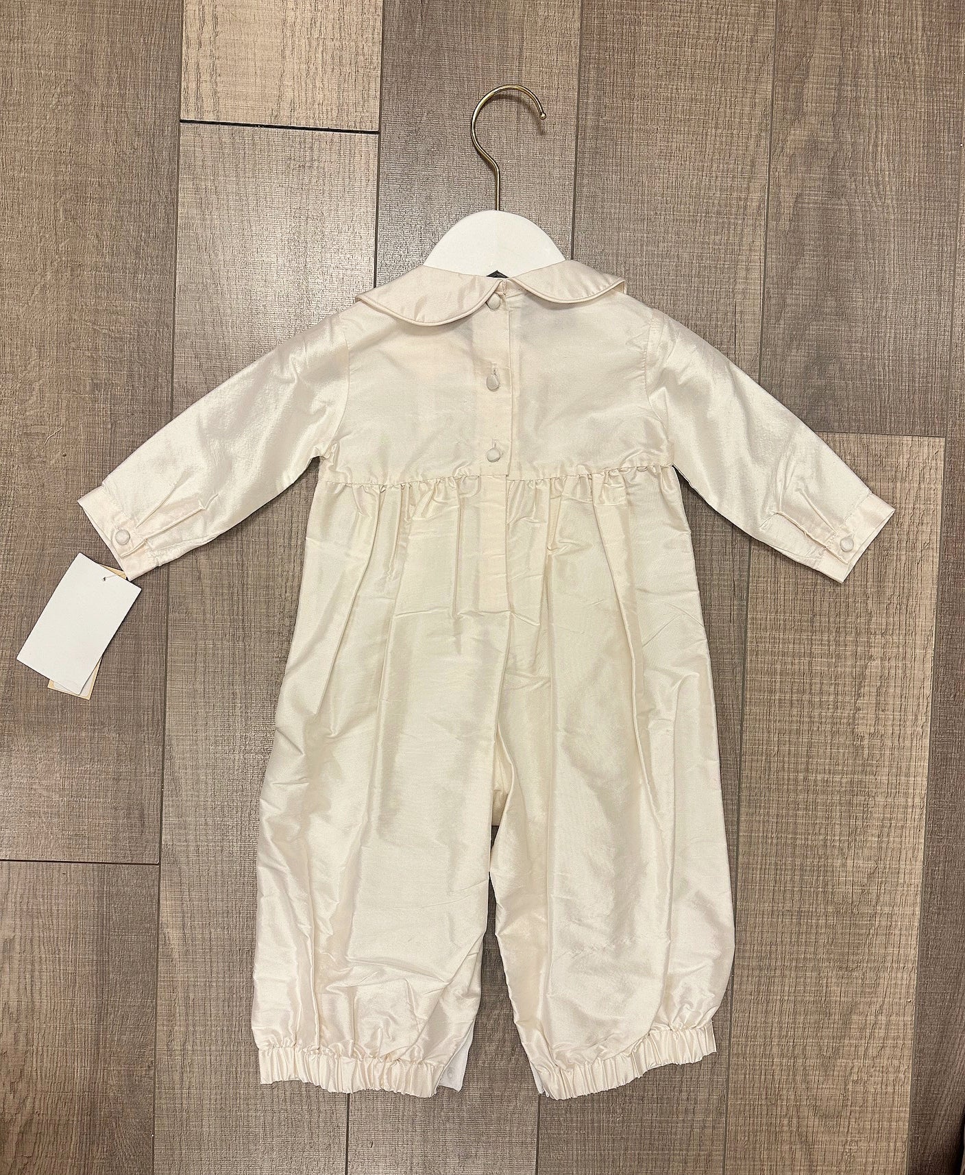 Marco & Lizzy Boys Dupioni Silk Romper
