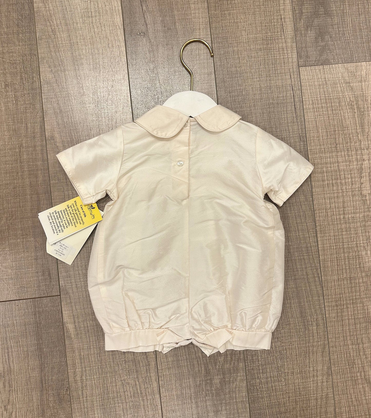 Boys Dupioni Silk Romper