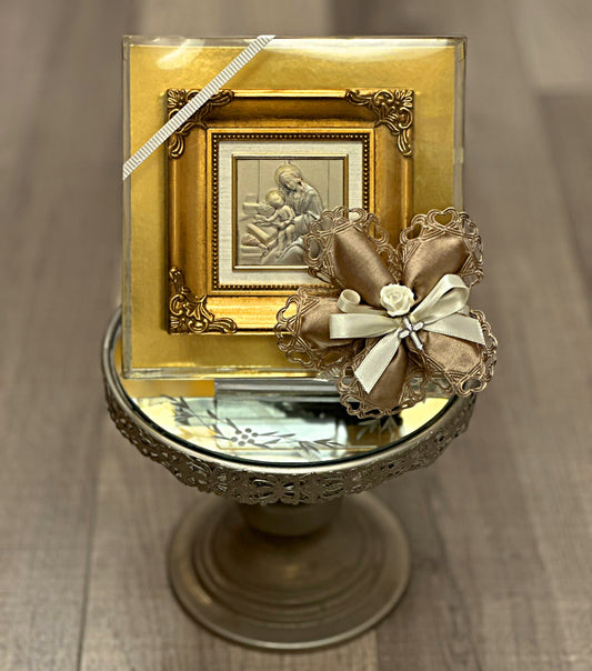 Salerni Silver Madonna & Child Plaque