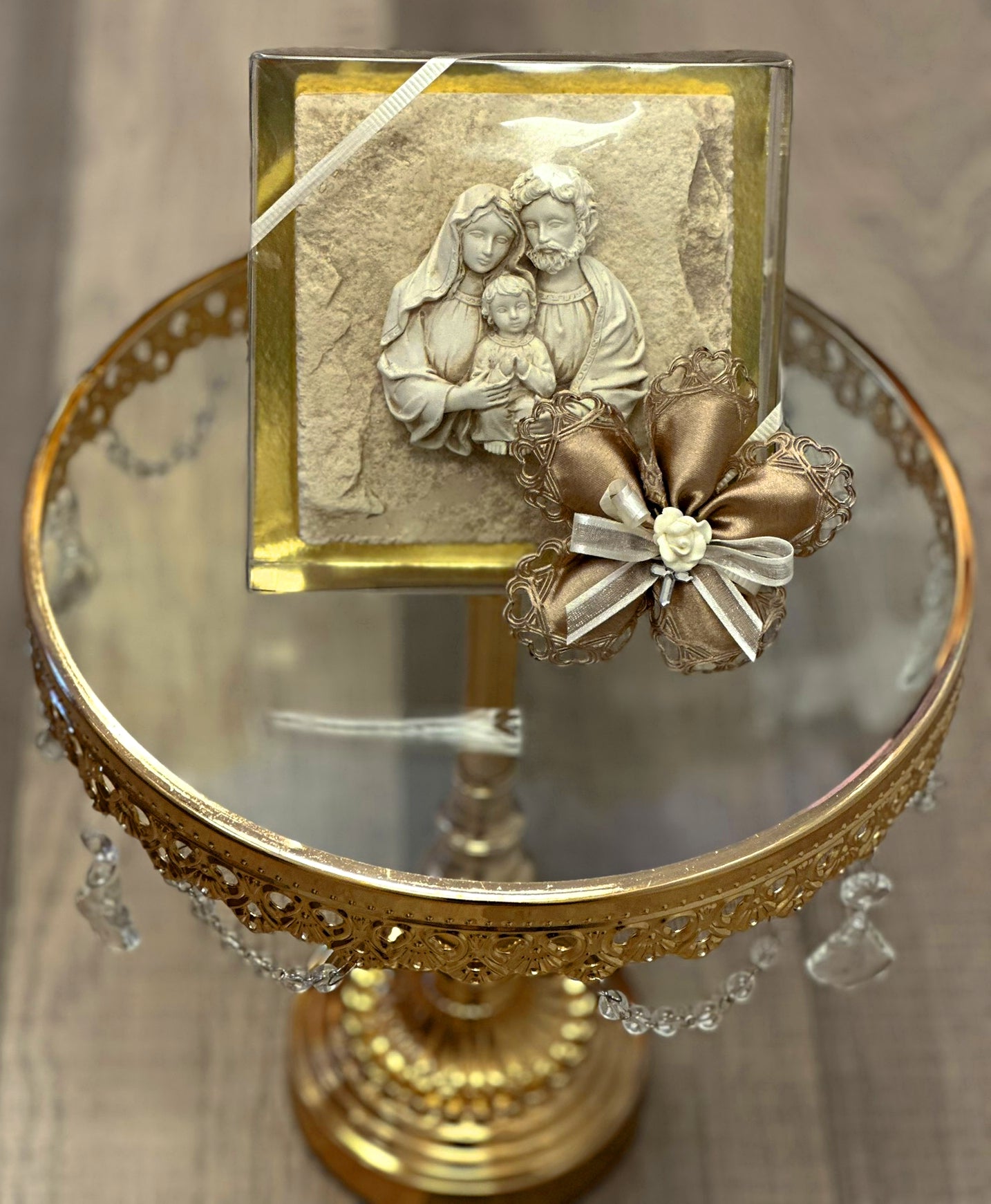 Holy Family Stone Plaque