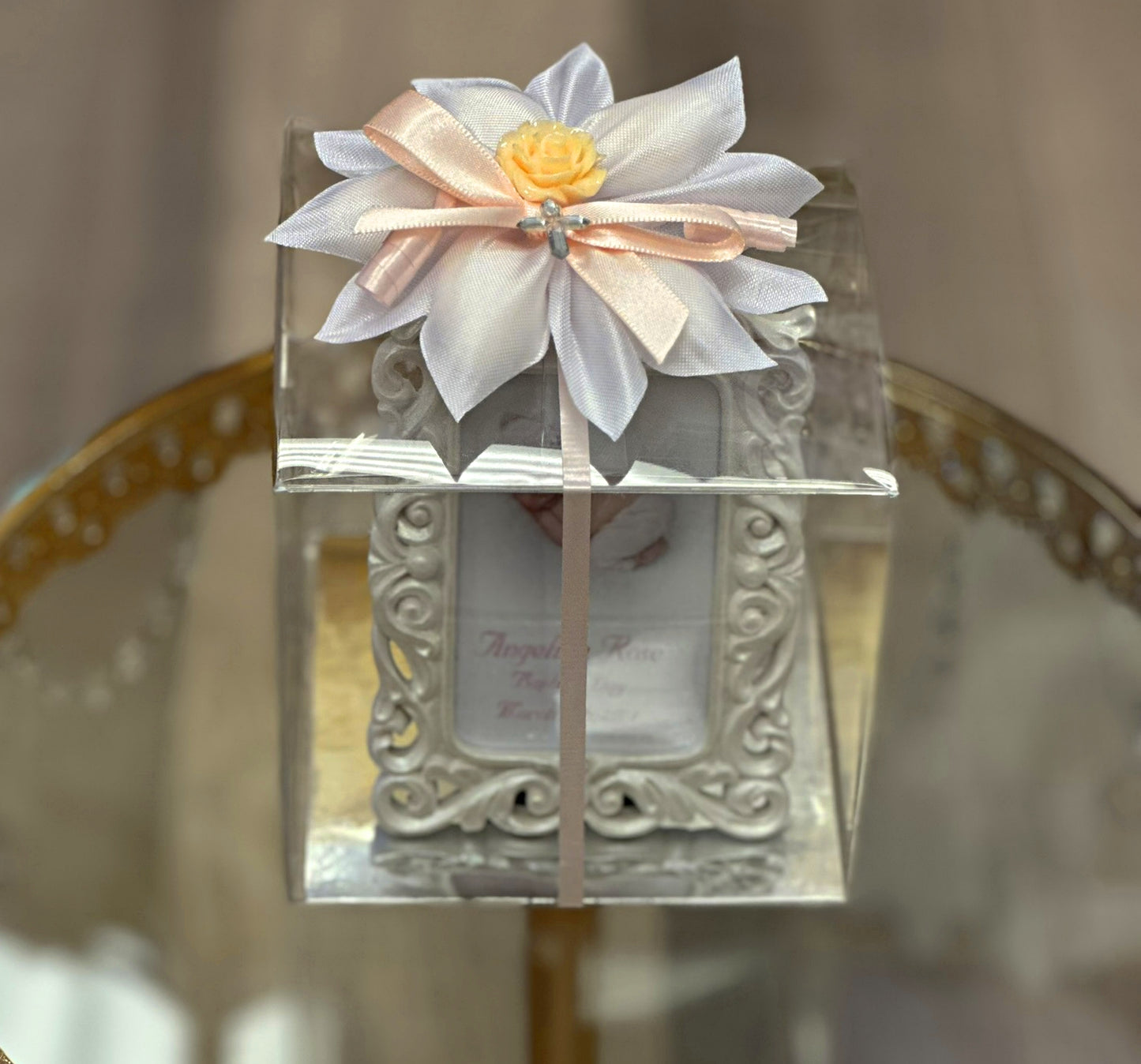 2x3 White Frame with Cross