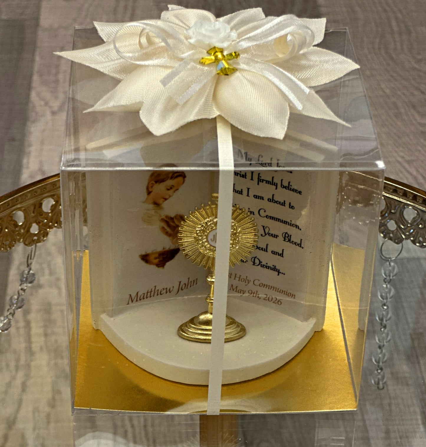 Bible Book with Gold Chalice