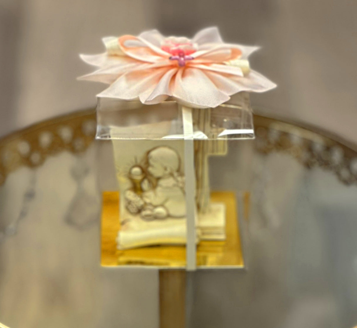 Communion girl with Cross Figure