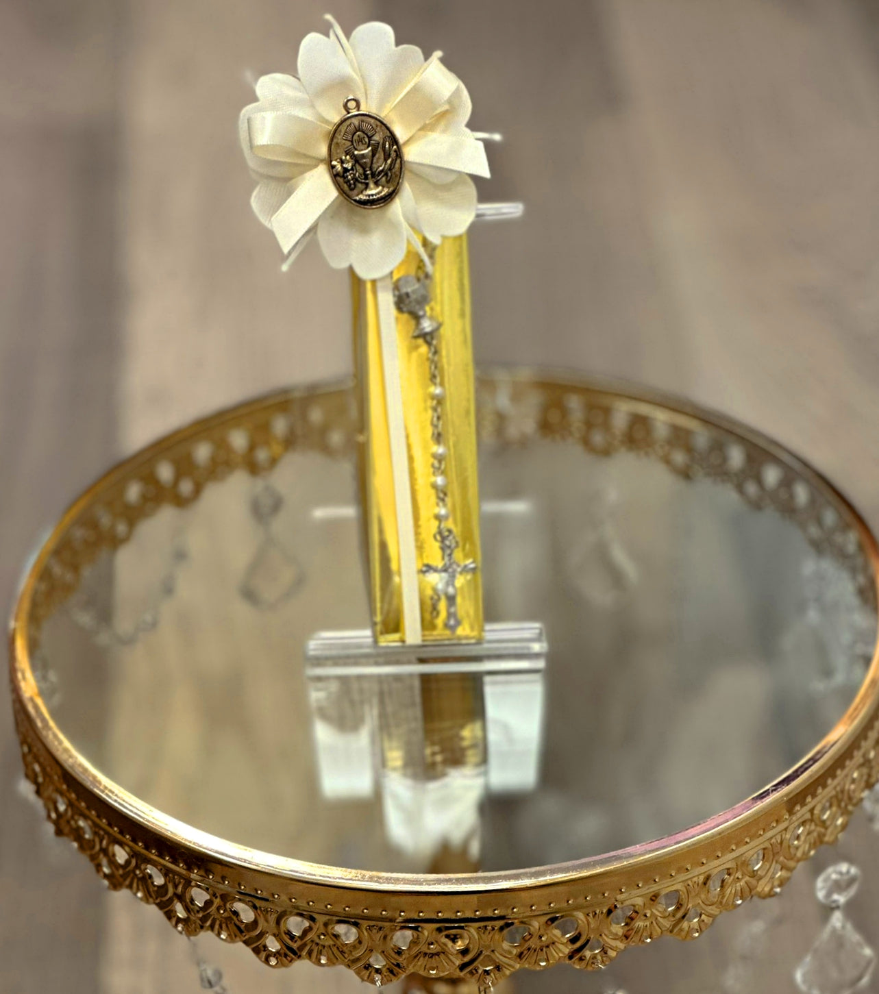 First Holy Communion Faux Pearl Rosary