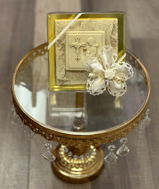 Communion Boy Stone Wall Plaque