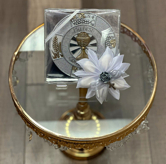 Round First Communion Wall Plaque