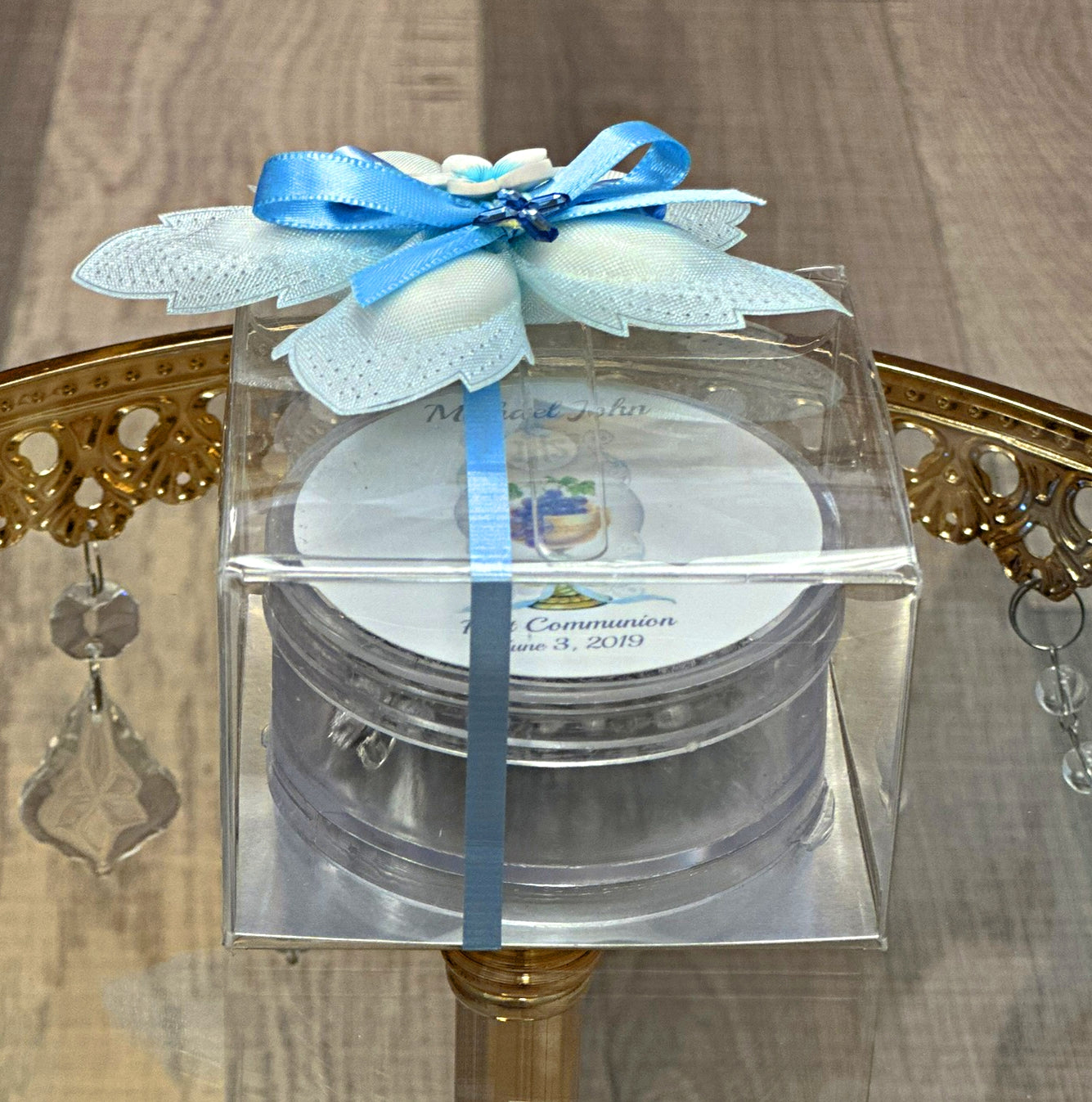 Antique Silver Rosary with Case