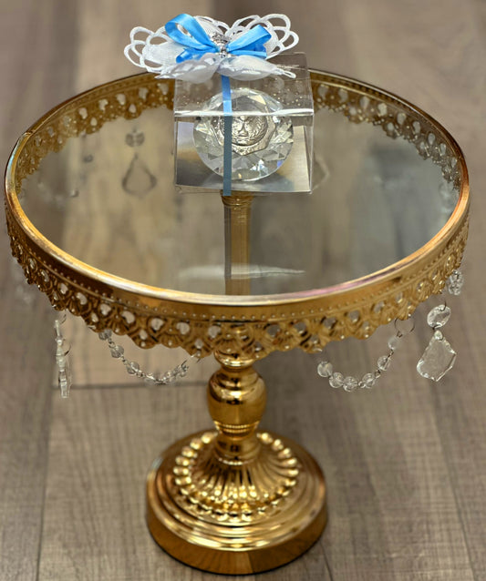 Crystal Paper weight with Communion Chalice