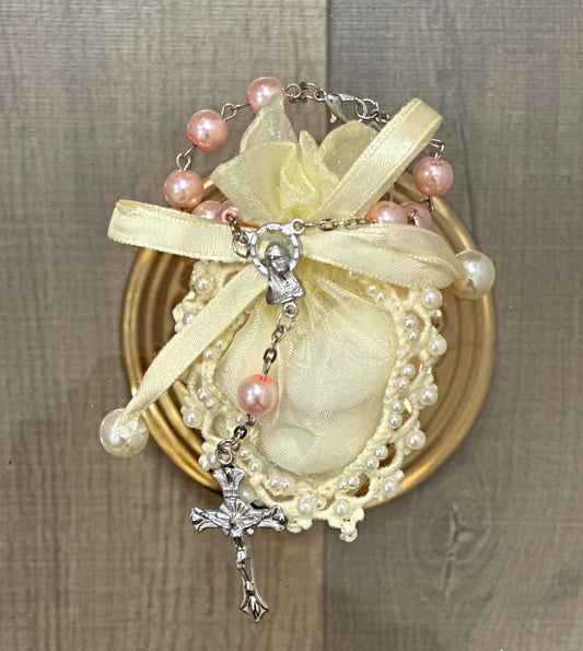 Faux Pink Pearl Decade Rosary